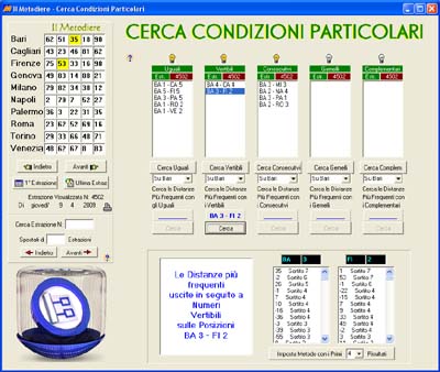 Cerca condizioni particolari nell'estrazione del lotto